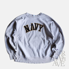 Load image into Gallery viewer, 1980&#39;s &quot;U.S.N&quot; REVERSEWEAVE SWEAT SHIRT (SZ LARGE / PATCHWORK)
