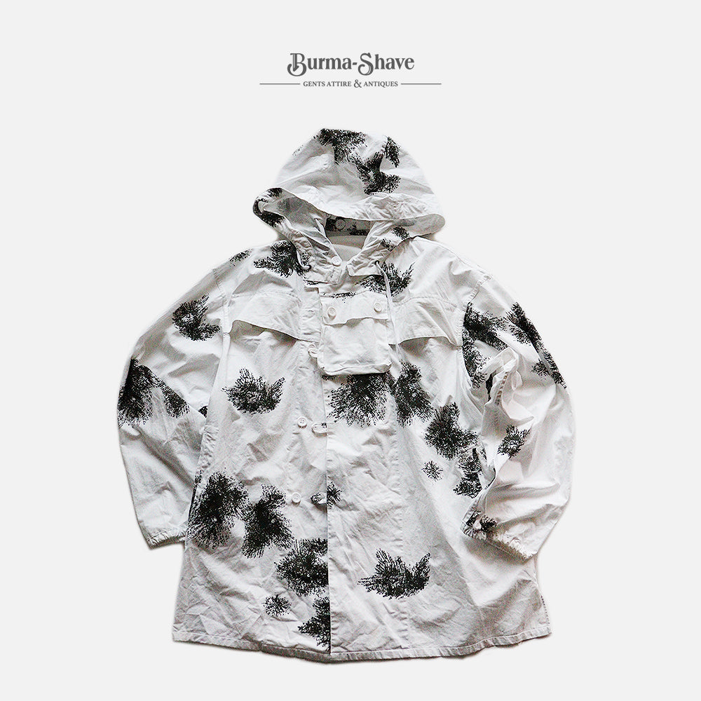 1980's GERMAN MILITALY SNOW CAMO PARKA (SZ UNISEX / GOOD CONDITION)