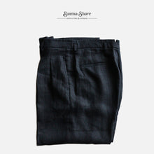 画像をギャラリービューアに読み込む, &quot;MIDNORTH TAILORS&quot; BLACK H.B.T LINEN WIDE LEG (BURMA-SHAVE ORIGINAL PRODUCTS)
