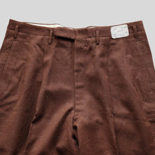 画像をギャラリービューアに読み込む, 1950&#39;s WOOL NEP SLACKS (W34×L30 / DEADSTOCK / AS IS CONDITION)
