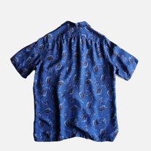 画像をギャラリービューアに読み込む, 1950&#39;s &quot;SPORTOGS&quot; S/S SILK SHIRT (SZ LARGE / ATOMIC PATTERN / MINT CONDITION)
