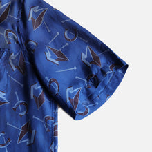 画像をギャラリービューアに読み込む, 1950&#39;s &quot;SPORTOGS&quot; S/S SILK SHIRT (SZ LARGE / ATOMIC PATTERN / MINT CONDITION)
