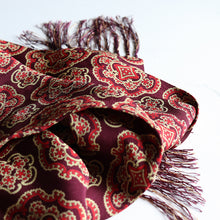 Load image into Gallery viewer, AROUND 1950's RAYON FRINGE STOLE (GOOD CONDITION)
