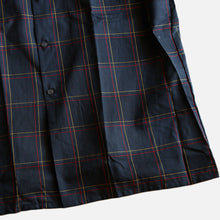 Load image into Gallery viewer, 1960&#39;s &quot;WINGS&quot; BLACK COTTON PLAID BOX SHIRT (SZ 17 XL / DEADSTOCK)
