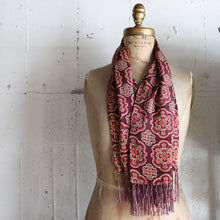 Load image into Gallery viewer, AROUND 1950's RAYON FRINGE STOLE (GOOD CONDITION)
