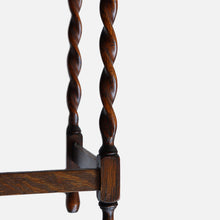 画像をギャラリービューアに読み込む, ANTIQUE TWIST FOOT WOODEN SIDE TABLE
