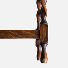 画像をギャラリービューアに読み込む, ANTIQUE TWIST FOOT WOODEN SIDE TABLE
