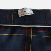 Load image into Gallery viewer, 1960&#39;s &quot;WINGS&quot; BLACK COTTON PLAID BOX SHIRT (SZ 17 XL / DEADSTOCK)

