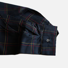 Load image into Gallery viewer, 1960&#39;s &quot;WINGS&quot; BLACK COTTON PLAID BOX SHIRT (SZ 17 XL / DEADSTOCK)
