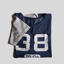 Load image into Gallery viewer, "U.S.N.A" ATHLETIC TWO TONE T-SHIRT (SZ ABOUT XL / AROUND 1960's / GOOD CONDITION)
