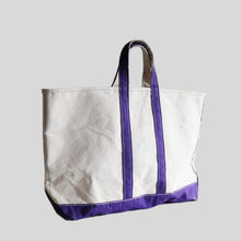 画像をギャラリービューアに読み込む, 1980's "L.L.BEAN" CANVAS TOTE BAG (SZ LARGE / PURPLE / GOOD CONDITION)
