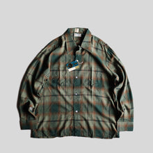画像をギャラリービューアに読み込む, 1960's "TOWN CRAFT" RAYON BOX SHIRT (SZ LARGE / DEADSTOCK)
