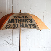 Load image into Gallery viewer, ANTIQUE ADVERTISEMENT UMBRELLA
