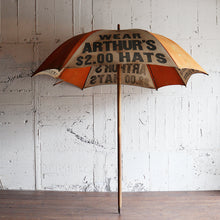 Load image into Gallery viewer, ANTIQUE ADVERTISEMENT UMBRELLA
