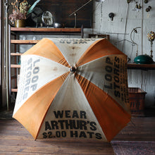 Load image into Gallery viewer, ANTIQUE ADVERTISEMENT UMBRELLA
