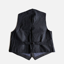 Load image into Gallery viewer, ～1940&#39;s FRENCH WORK BLACK COVERT VEST (SZ 50 / DEADSTOCK)
