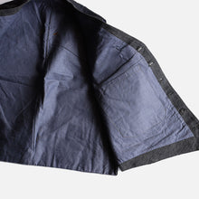 Load image into Gallery viewer, ～1940&#39;s FRENCH WORK BLACK COVERT VEST (SZ 50 / DEADSTOCK)
