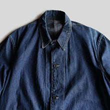 画像をギャラリービューアに読み込む, WW2 ERA DENIM COVERALL (SZ ABOUT40 / BLACK LACQUER / MINT CONDITION)
