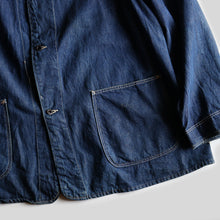 画像をギャラリービューアに読み込む, WW2 ERA DENIM COVERALL (SZ ABOUT40 / BLACK LACQUER / MINT CONDITION)
