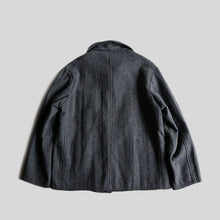 画像をギャラリービューアに読み込む, 1950&#39;s FRENCH FARMERS WOOL JACKET  (SZ ABOUT EU50 / NEAR DEADSTOCK)
