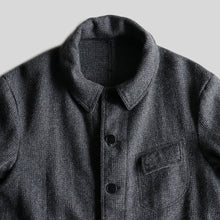 画像をギャラリービューアに読み込む, 1950&#39;s FRENCH FARMERS WOOL JACKET  (SZ ABOUT EU50 / NEAR DEADSTOCK)
