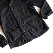 Load image into Gallery viewer, 1930&#39;s FRENCH BLACK TWILL WORK JACKET (MEDIUM)
