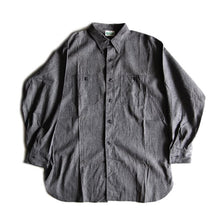 Load image into Gallery viewer, NOS 1950&#39;s &quot;MONTGOMERY WARD&quot; BLACK CHAMBRAY SHIRT (16 1/2)
