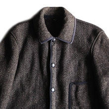 Load image into Gallery viewer, 1940&#39;s &quot;BROWN&#39;S BEACH JACKET&quot; WOOL JACKET WITH BIG BUTTON (LARGE)
