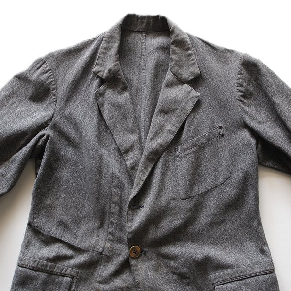 1940's BLACK CHAMBRAY FRENCH WORK JACKET (MEDIUM) – BURMA-SHAVE 1940's BLACK CHAMBRAY FRENCH WORK JACKET (MEDIUM) – BURMA-SHAVE