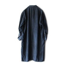 Load image into Gallery viewer, ANTIQUE &quot;INDIGO LINEN&quot; FRENCH WORK COAT (FREE)
