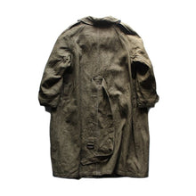 Load image into Gallery viewer, NOS &quot;FRENCH ARMY&quot; HEAVY LINEN MOTOR CYCLE COAT (SIZE 2)
