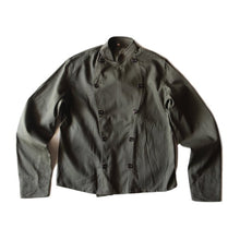 Load image into Gallery viewer, NOS 1950&#39;s ~ DENMARK MILITARY DOUBLE BREASTED COTTON JKT (MEDIUM)

