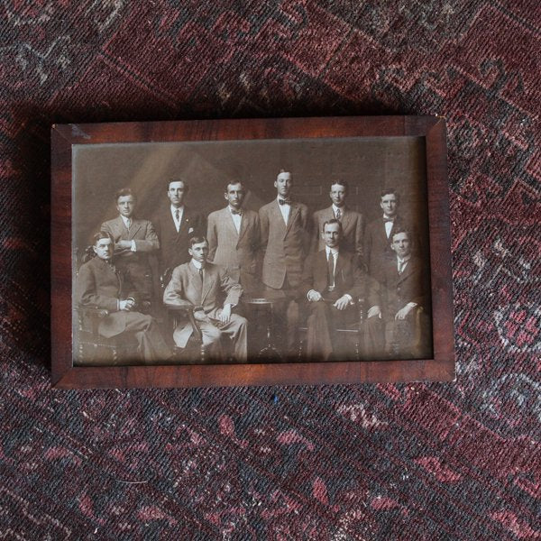 ANTIQUE PHOTO WITH WOOD FLAME