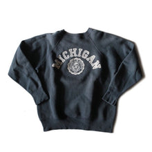 Load image into Gallery viewer, 1950&#39;s ~ &quot;UNIVERCITY OF MICHIGAN&quot; COTTON SWEAT SHIRT (X-LARGE)
