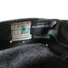 画像をギャラリービューアに読み込む, 1980&#39;s &quot;L.L.BEAN&quot; LEATHER &amp; WOOL HUNTING CAP (60cm〜)
