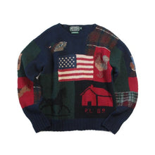 Load image into Gallery viewer, 1989&#39;s &quot;POLO COUNTRY&quot; AMERICAN FRAG WOOL SWEATER (X-LARGE) MINT CONDITION

