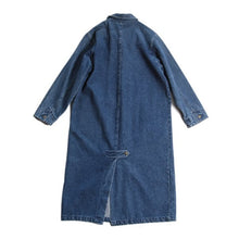 Load image into Gallery viewer, OLD UNISEX DENIM LONG COAT (LARGE)
