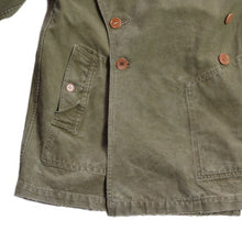 Load image into Gallery viewer, 1940&#39;s FRENCH ARMY M-38 MOTOR CYCLE COAT (MEDIUM)
