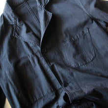 画像をギャラリービューアに読み込む, 〜1940&#39;s INDIGO COTTON FRENCH WORK COAT (MEDIUM)
