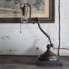 Load image into Gallery viewer, ANTIQUE COPPER BRASS ADJUSTABLE INDUSTRIAL DESK LAMP
