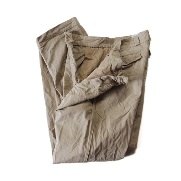 ~ 1960's FRENCH ARMY M-52 CHINO TROUSER (W33)