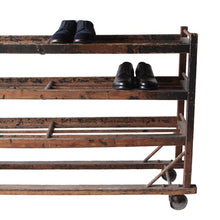 Load image into Gallery viewer, ANTIQUE WOODEN SHOES RACK
