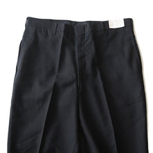 画像をギャラリービューアに読み込む, N.O.S 1960&#39;s SLIM FIT BLACK SLACKS (W33)
