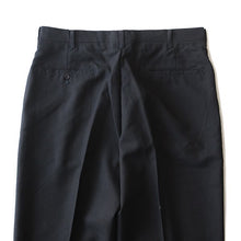 画像をギャラリービューアに読み込む, N.O.S 1960&#39;s SLIM FIT BLACK SLACKS (W33)
