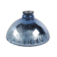 Load image into Gallery viewer, ANTIQUE BLUE MERCURY GLASS SHADE
