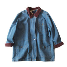 画像をギャラリービューアに読み込む, OLD &quot;DENIM &amp; CO.&quot; DENIM OVER COAT (UNISEX)
