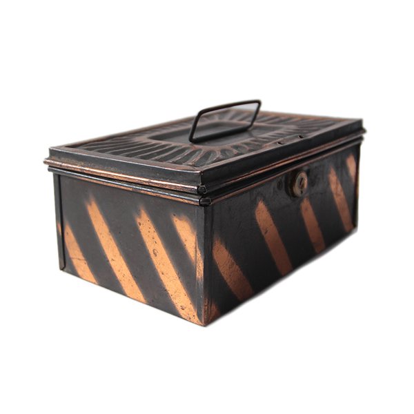 さくら　Japanned Strong Box ANTIQUE JAPANNED METAL STRONG BOX – BURMA-SHAVE