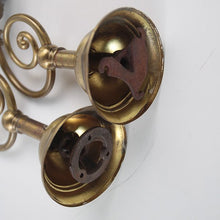 画像をギャラリービューアに読み込む, ANTIQUE &quot;CURLY-Q&quot;  BRASS WALL LAMP
