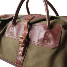 Load image into Gallery viewer, VINTAGE &quot;GOKEYS&quot; CANVAS &amp; LEATER BOSTON BAG
