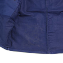 Load image into Gallery viewer, NOS &quot;BEAU FORT&quot; BLUE MOLESKIN WORK JACKET WITH DIAMOND POCCKET (MEDIUM)
